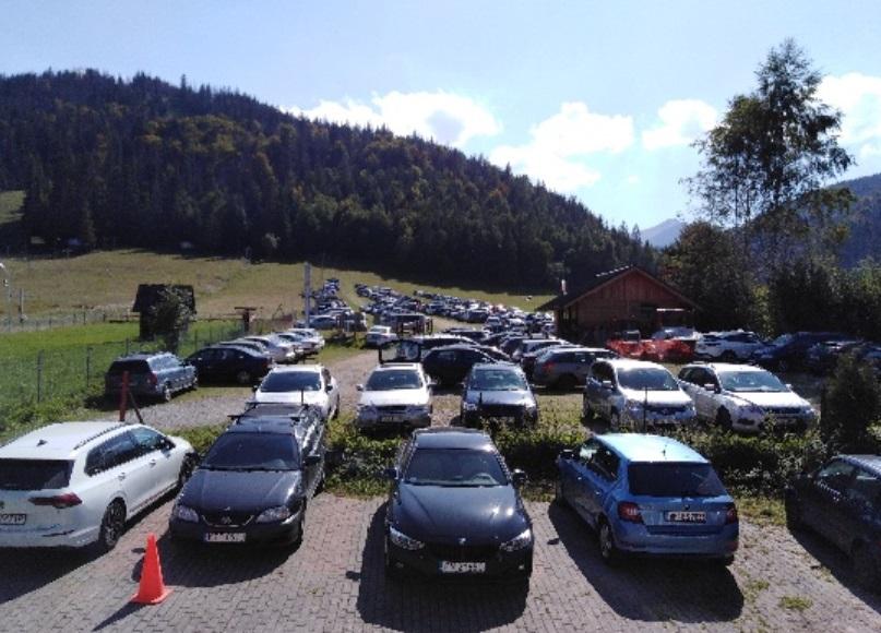 Parking - Zakopane Droga Oswalda Balzera 18  - Kasprowy Wierch  -  Kuźnice 