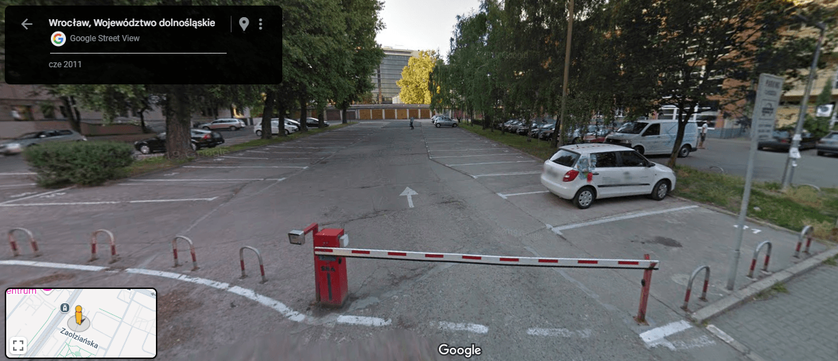 Parking - Zaolziańska 4A Wrocław Centrum - Dworzec Główny