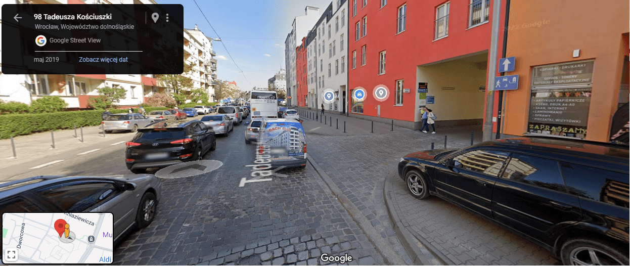 Parking - Kościuszki Tadeusza 101 Wrocław Centrum PKP