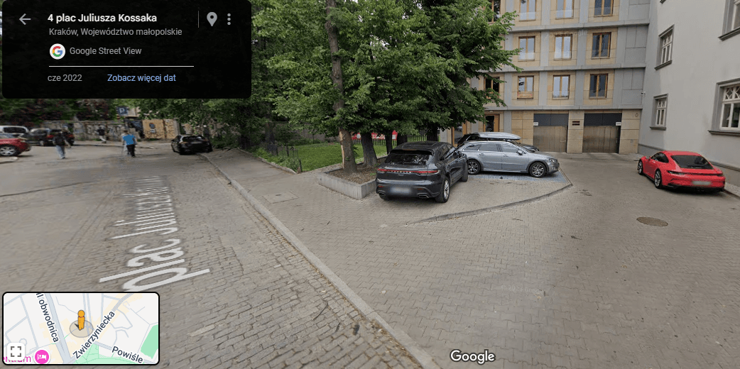 Parking - Kraków Plac Juliusza Kossaka - Wawel 