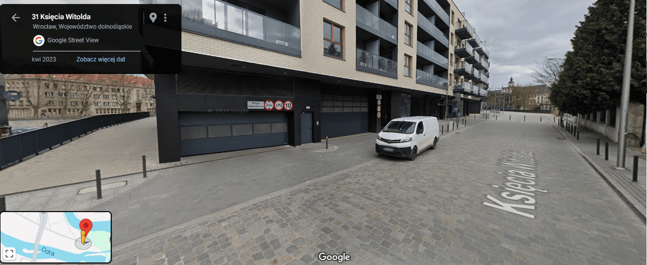 Parking - Wrocław Księcia Witolda 31 - Bulwary książęce