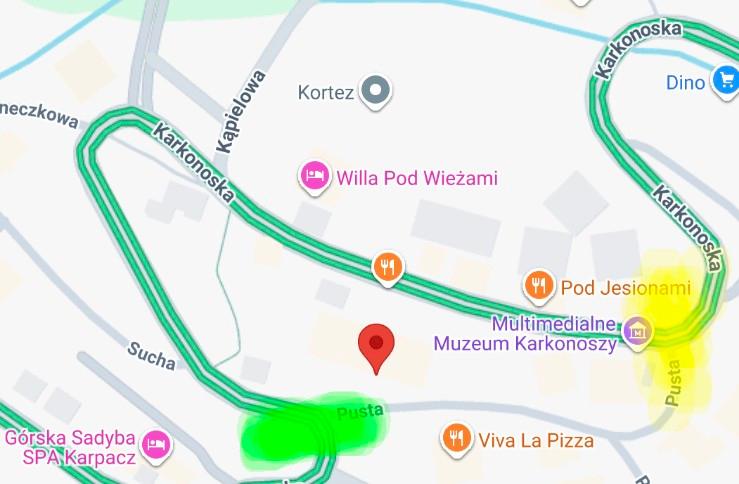 Parking - Wang - kolej linowa Kopa - Śnieżka