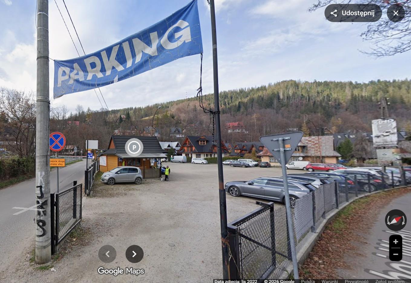 Parking - Gubałówka Zakopane obok Dolnej Stacji Kolejki na Gubałówkę
