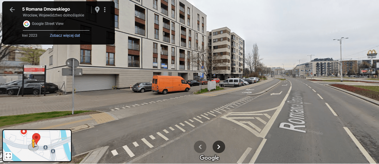 Parking - Wrocław Centrum Dmowskiego 3 