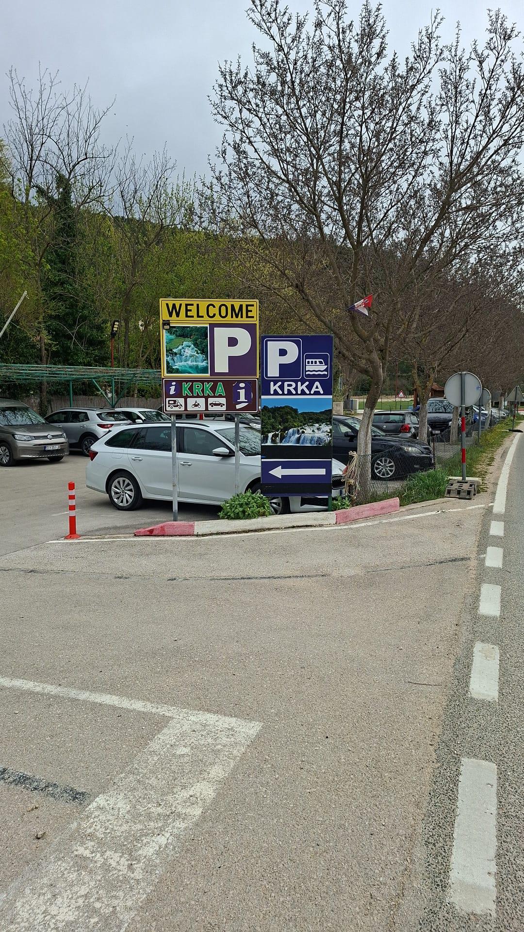 Parking - Krka National Park | Parking Krka Waterfalls Access, Croatia